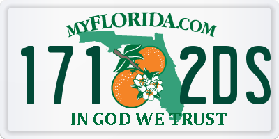 FL license plate 1712DS