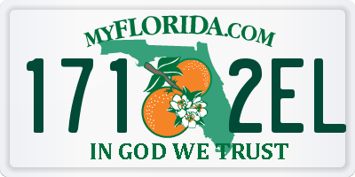 FL license plate 1712EL