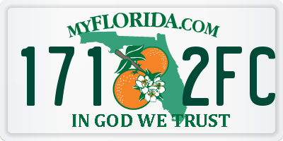 FL license plate 1712FC