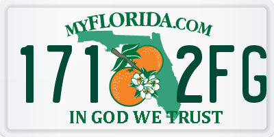 FL license plate 1712FG
