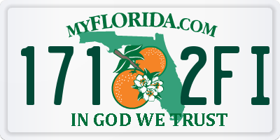 FL license plate 1712FI