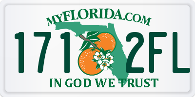 FL license plate 1712FL