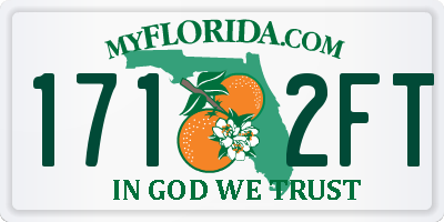 FL license plate 1712FT