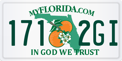 FL license plate 1712GI