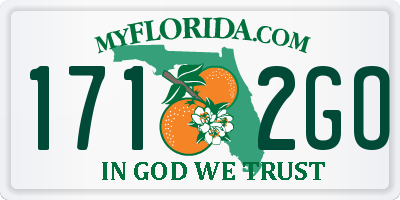 FL license plate 1712GO