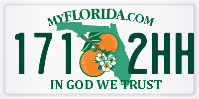 FL license plate 1712HH