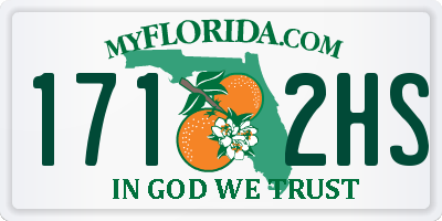 FL license plate 1712HS