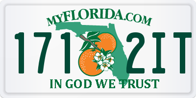 FL license plate 1712IT