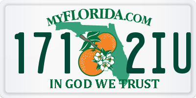 FL license plate 1712IU
