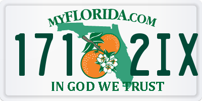 FL license plate 1712IX