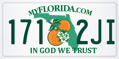 FL license plate 1712JI