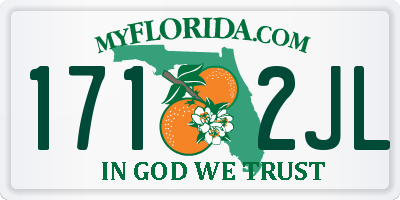 FL license plate 1712JL