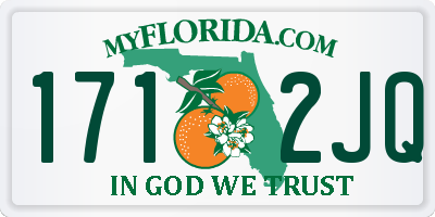FL license plate 1712JQ