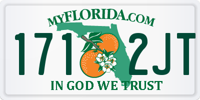FL license plate 1712JT