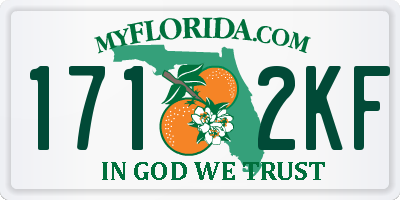 FL license plate 1712KF