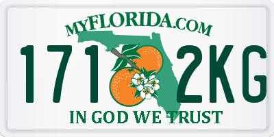 FL license plate 1712KG