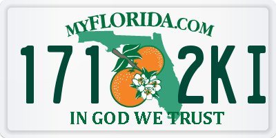 FL license plate 1712KI