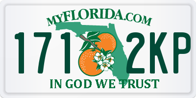 FL license plate 1712KP