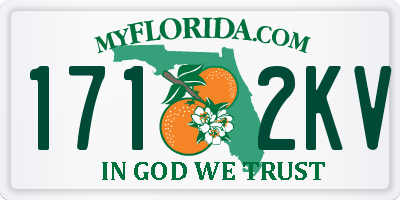 FL license plate 1712KV