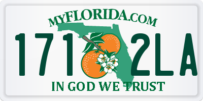 FL license plate 1712LA