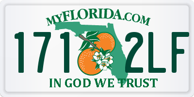FL license plate 1712LF
