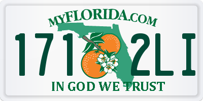 FL license plate 1712LI