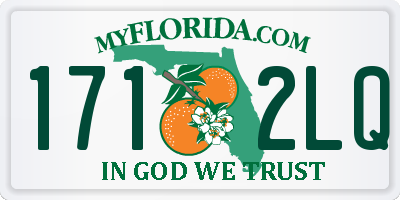 FL license plate 1712LQ