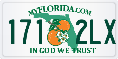 FL license plate 1712LX
