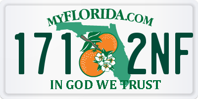 FL license plate 1712NF