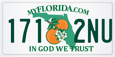FL license plate 1712NU