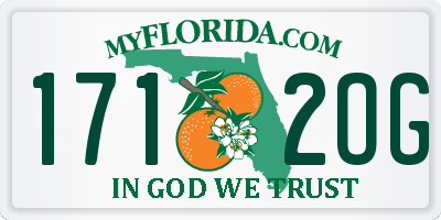 FL license plate 1712OG