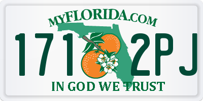FL license plate 1712PJ