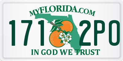 FL license plate 1712PO