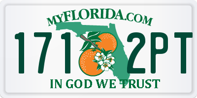 FL license plate 1712PT
