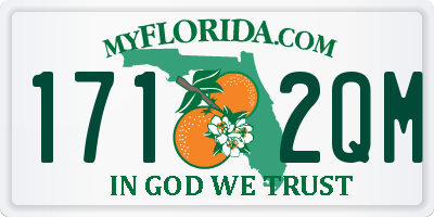 FL license plate 1712QM