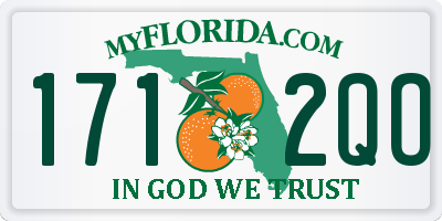 FL license plate 1712QO
