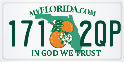 FL license plate 1712QP