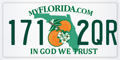 FL license plate 1712QR