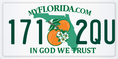 FL license plate 1712QU