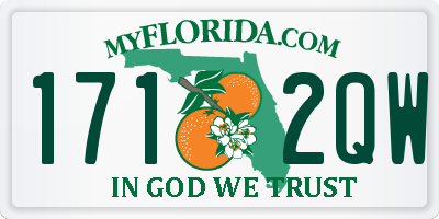 FL license plate 1712QW