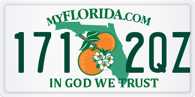 FL license plate 1712QZ
