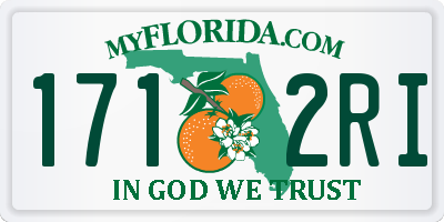 FL license plate 1712RI