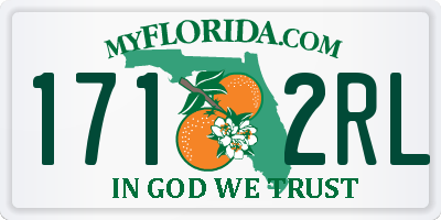 FL license plate 1712RL