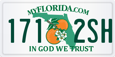FL license plate 1712SH