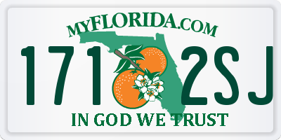 FL license plate 1712SJ