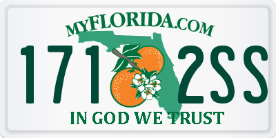 FL license plate 1712SS