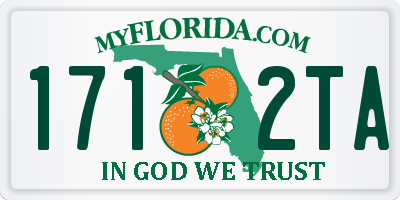 FL license plate 1712TA