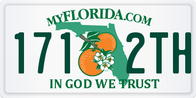 FL license plate 1712TH