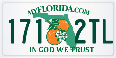 FL license plate 1712TL