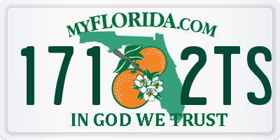 FL license plate 1712TS